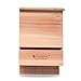 BAT House PEST Control - Bats Shelter Protects Home from Mosquitoes and Bugs - Dual Chamber Wooden Bat Boxes Built to Last - Houses Up to 360 Bats - Repels Pests from Garden (Small, Brown)
