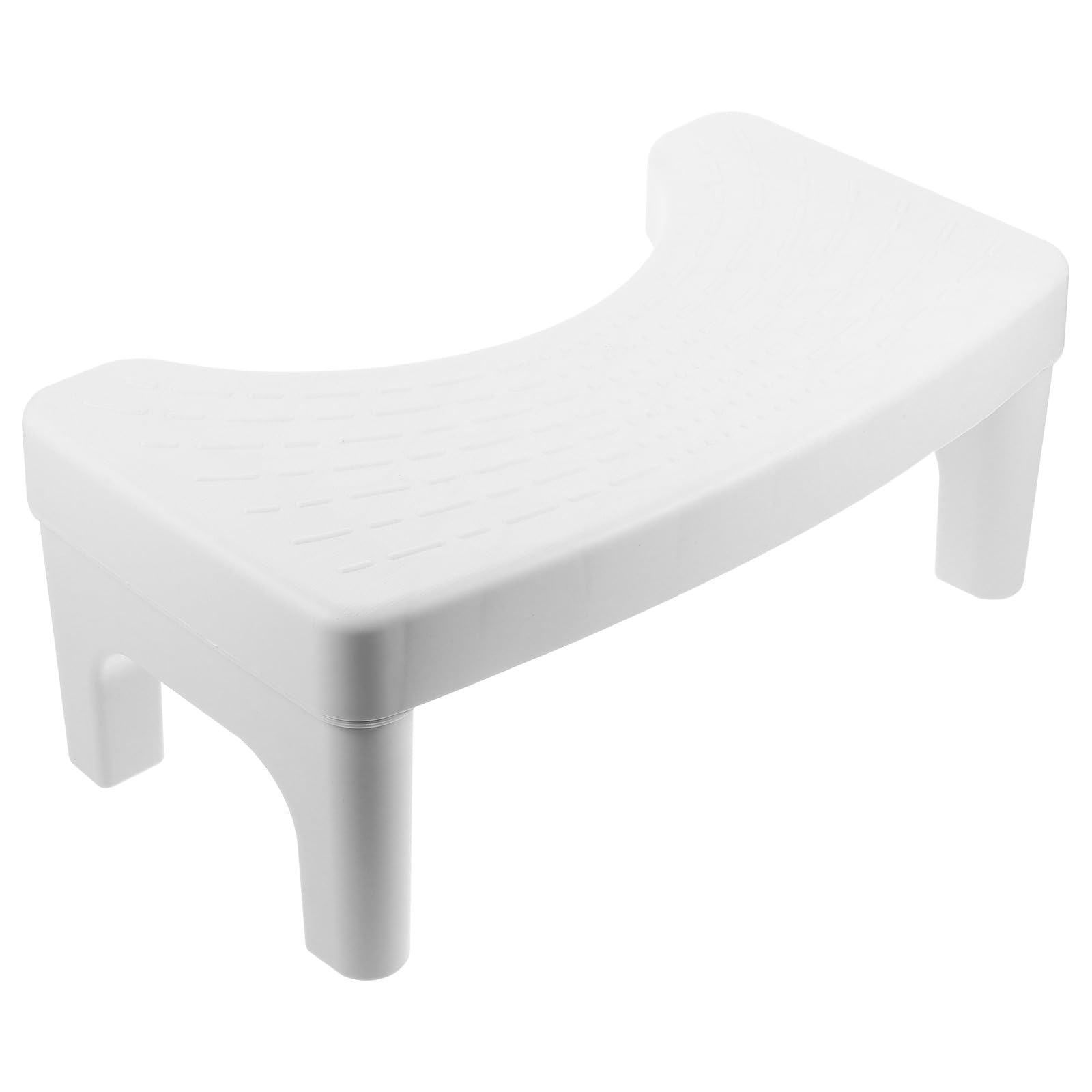 Sgabello per Wc Antiscivolo in Plastica Resistente, Poggiapiedi Ergonomico Compatto per Adulti, Supporto per Toilette in Casa, Hotel e Bagni Pubblici, Ausilio la Mobilità