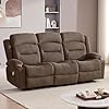 Amazon.com: Reedvales Oversized Recliner Sofa with Heat and Massage ...
