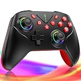 Switch 2 コントローラー スイッチ コントローラー Switch全世代に対応 ダブルホール機能 TURBO連射機能 マクロ機能 背面ボタン付き 9色RGBライト 1000mAh大容量 無線接続 ジャイロセンサー搭載 4階段HD振動 プロコン Android/IOS/PCにも対応 日本語取扱説明書付き 黒