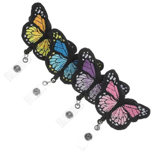 Jolis porte-badges rétractables NUOBESTY avec clips durables pour identité