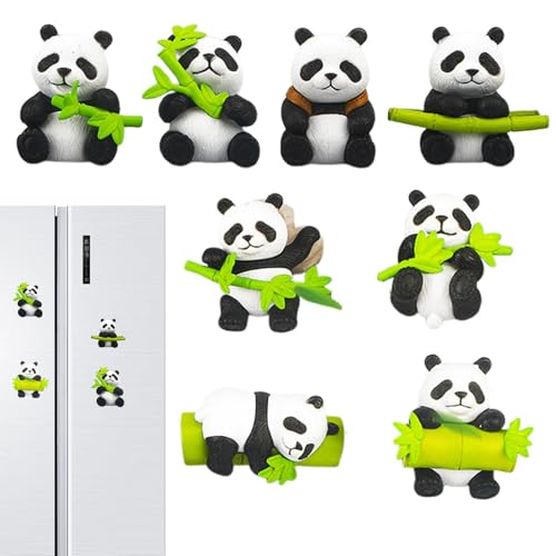 Imanes para nevera, juego de imanes con temática de animales, imanes fuertes de panda lindos para pizarra blanca, decoraciones de imanes de cocina, soportes magnéticos para fotos para cocina, escuela