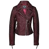 chaquetas para hombre retro Nota: Slim Fit Dimensionamiento Por favor, considere comprar un tamaño para ajuste regular. Los colores pueden variar ligeramente debido a la piel de cuero natural.