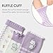Balabala Ruffle Socks for Girls 3 Pack Animal Warm Cute Seamless Kids Socks for 3-11 Years Funny Fashion Comfort