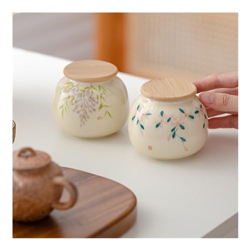 Boîte à thé artisanale en céramique unique, set de 10 mini boîtes de conservation - 7