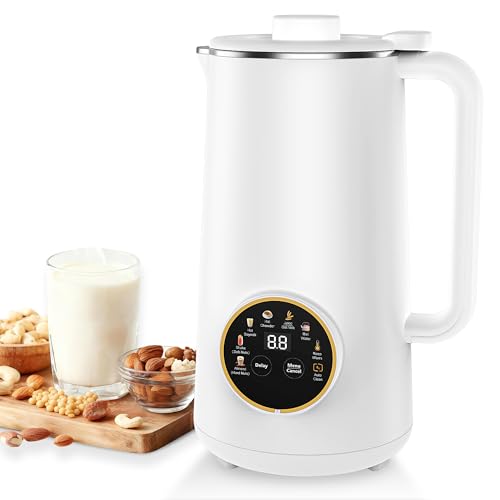 34oz Nut Milk Maker, 10 in 1 Automatic Nut Milk Maker | 304 stainless steel inner container with 10 Blades,Almond Milk Machine,Plant Based Milks Homemade Oat,Chowder,Juice - image 1