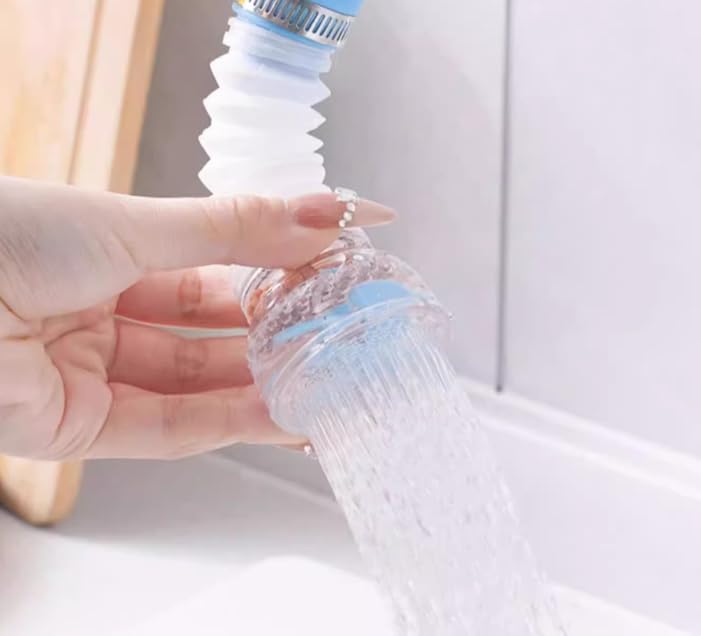 Water Filter Faucet Bathroom Sink - 2 Pcs? One in Pink and one in Blue ? Water Filter for Sink Bathroom Faucet Extender Kitchen - 360° Adjustable