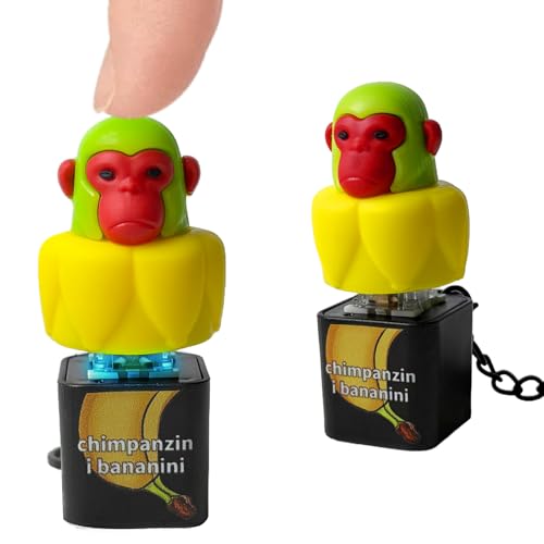 Tuxsobu Italian Brainrot Keychain Fidget Toy with Sound & LED