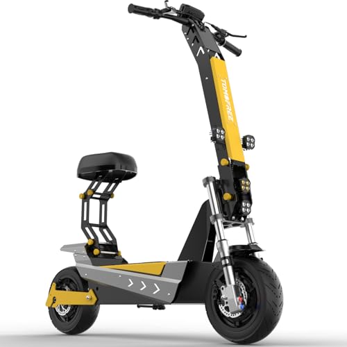 Image of 40 /50MPH Electric Scooter Adults, 3000W /6000W Motor, 60V35Ah, 84Nm, 55Miles Fast Sports Dual Motor Escooter, 11 inch Foldable Off-Road E Scooter, Hydraulic Brakes
