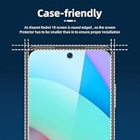 NEW'C Schutzfolie für Xiaomi Redmi 10 für Panzerglas – Ansicht 3