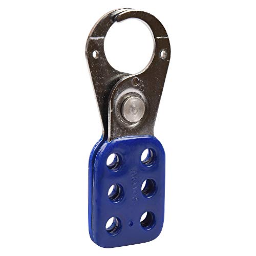 Image of Lockout Electroplated HASP Premier AK-HS-67B Lock and hold , Blue (Pack of 5)