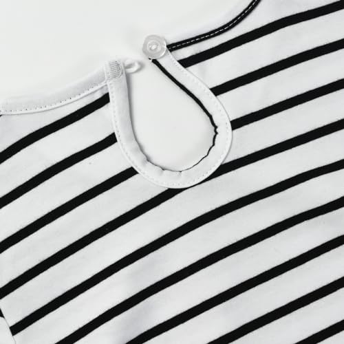 Image of HILEELANG Little Girl Short Sleeve Dress Easter Cotton Casual Applique Tunic Shirt Dresses