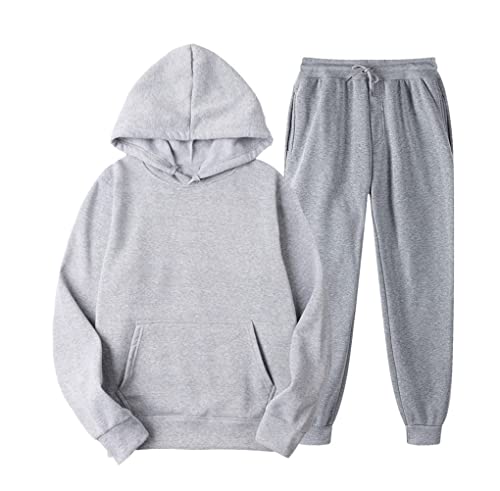 Survêtement à capuche manches longues Kiioouu ensemble épais unisexe XL