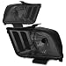 Ford Mustang OE Replacement Headlight Lamps Kit (Smoke Lens) - Pony 5th Gen