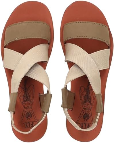 Fly London Dames YABI922FLY Sandaal, Zwart, 5 UK, Zwart, 38 EU