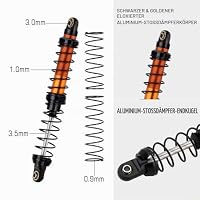INJORA RC Stoßdämpfer 4pcs RC Dämpfer für 1/10 RC Crawler Car Axial SCX10 90046 AXI03007 TRX4 TRX6 – Ansicht 4