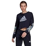 Ajuste cómodo adidas W Farm G SWT Sweatshirt, Legend Ink/Multicolor, XS Women\'s