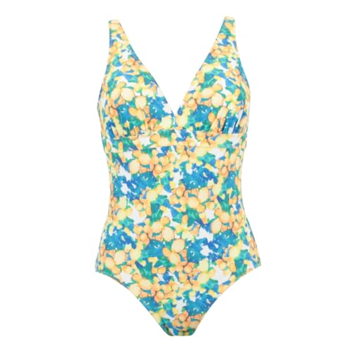 Maillot de bain une pièce jaune Provencia coques amovibles Janine Robin