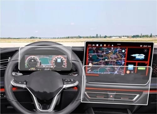 Verre trempé Tiguan 2024 protection d'écran GPS de navigation anti-rayures