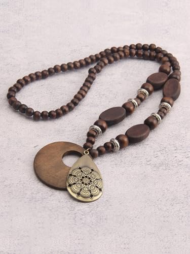 Collier noir fait main en cuir à offrir pour un style bohème unique - 5