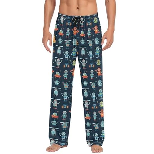 CHIFIGNO Pantalones de pijama para hombre, pantalones de descanso con bolsillos, pantalones de pijama ligeros, lindos robots de dibujos animados, azul, Lindos robots de dibujos animados azules, Medium | Ya disponible en tu tienda friki favorita! En mundofriki.es! CHIFIGNO Pantalones de pijama para hombre, pantalones de descanso con bolsillos, pantalones de pijama ligeros, lindos robots de dibujos animados, azul, Lindos robots de dibujos animados azules, Medium | Ya disponible en tu tienda friki favorita! En mundofriki.es!