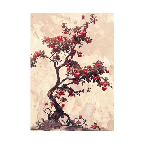 Impression decoration de peinture d'art retro raffinee sur toile 50x70cm