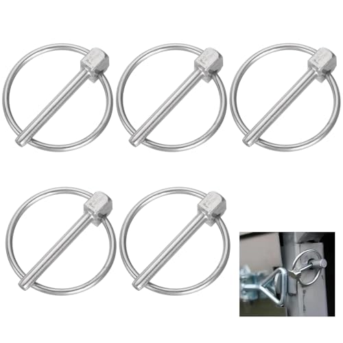 5 Stück Klappsplinte Sortiment, 3mm Edelstahl Hochleistungs Klappsplint O-Typ Sicherungssplint für Traktoren, Fahrrad, Lastwagen, Rasenmäher (3x25mm)