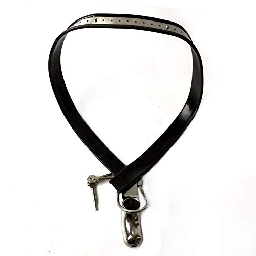 貞操帯、男性のステンレス鋼目に見えない貞操ズボン調節可能な貞操帯Y字型ベルト付き金属製コックケージ,70cm~80cm - 画像3