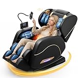 Megashock SL Track 2026 Massage Chair Full Body, Zero Gravity Massage Chair with Back Heat, 12 Fixed Rollers, Foot Massage, Airbag Massage and Bluetooth Speaker for Home and Office