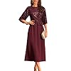 GRACE KARIN Mother of Bride Dresses 2025, 3/4 Sleeve Sequin Dress Maxi, Elegant Wedding Guest Dress Formal Cocktail