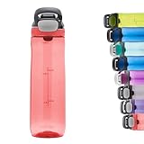Contigo Cortland Autoseal Wasserflasche, große BPA-freie Trinkflasche, 100% auslaufsicher und spülmaschinenfest, Outdoor Sportflasche für Fahrrad, Joggen, Wandern, Arbeit, Schule, 720 ml, Georgia Pink