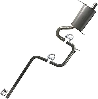 Northeastern Exhaust | Stainless Steel Resonator Muffler Exhaust Ssytem Kit Compatible for Chrysler PT Cruiser 2001-2010 2.4L | Free Clamps and Sleeve Included | Automotive Replacement Part