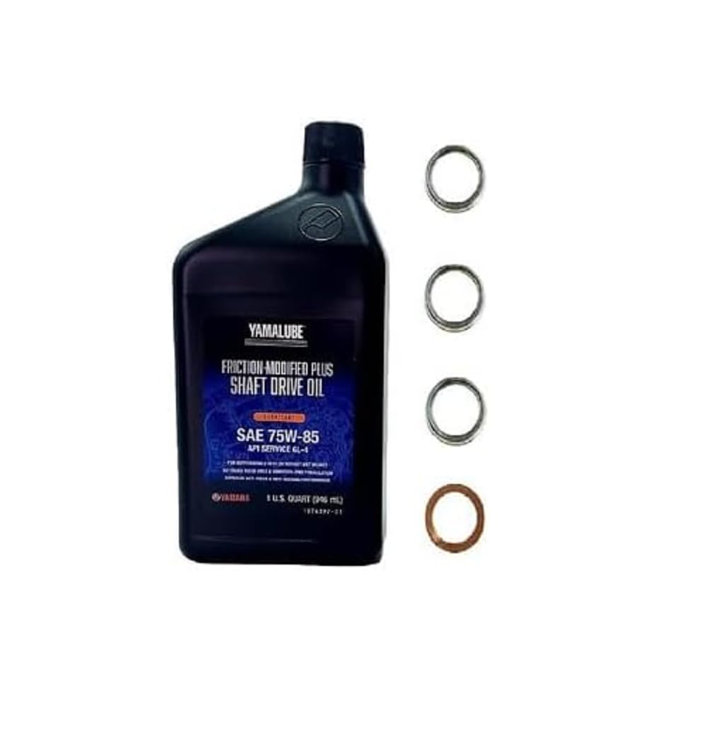 Yamaha Kodiak 450 (2003-2024) all Models Differential/Gear Oil Change Kit 1 Quarts ACC-SHAFT-PL-32/ Washers