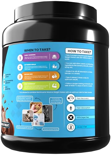 Nutrimuscle Massive Weight Gainer 1kg Chocolate - Image 3