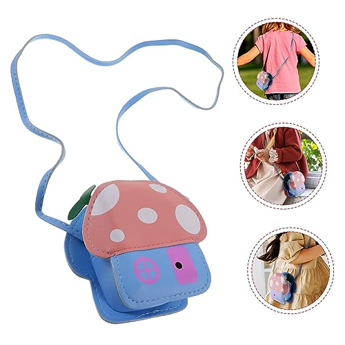 Homoyoyo Kids Mushroom Crossbody Bag Cute Cartoon Coin Purse for Boys and Girls Stylish and Versatile Lightweight Change Bag for Toddlers and Children Random Color4