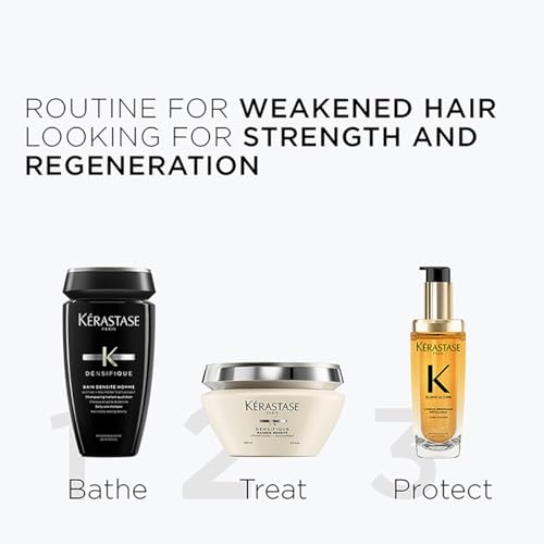Image of Kerastase Densifique Densite Homme Shampoo for Men 250ml | For Thin Hair | Thickening Formula | Volumizing | Infused with Biotin and Taurine