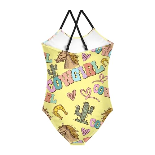Girls One Piece Swimsuit Bathing Suit Beach Swimwear Cute Printed Swim Suits for 3-10T2