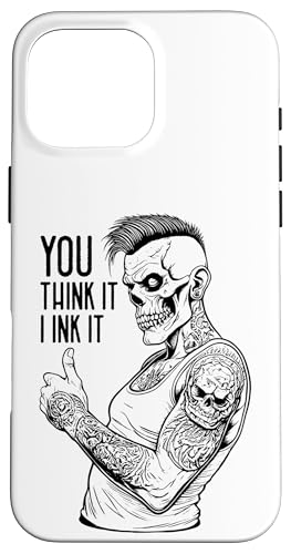 �^�g�D�[�A�[�e�B�X�g Tattooist Job You Think It I Ink It Zombie �X�}�z�P�[�X iPhone 16 Pro Max �p