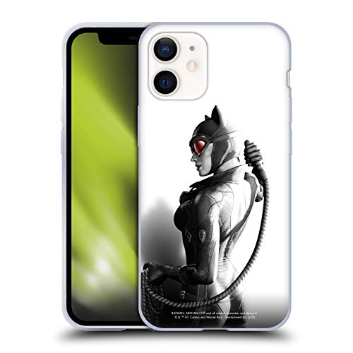Head Case Designs sous Licence Officielle Batman Arkham City Catwoman Méchants Coque en Gel Doux Compatible avec Apple iPhone 12 Mini