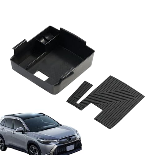 Lnhgh Caja de almacenamiento de coche – Caja de organizador multifunción – Ahorro de espacio automático compacto para llaves, gafas, tarjetas y teléfono con adaptación