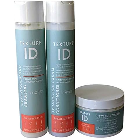 Texture ID Texture ID Set of 3 Products - Curl Clarifying Shampoo, 3x Moisture Cream Conditioner and TID Styling Creme Cover