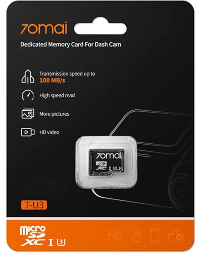 Image of 70mai Micro SD Card 128GB Memory Card, Up to 100MB /s, Suitable for 70mai Dash Cam Lite 2, M300, A400, A410, A500S, A510, A800s, A810
