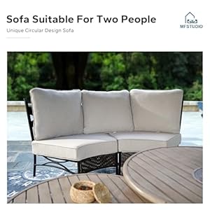 Mfstudiopatiofurnitureset8seatshalfmooncurvedoutdoorsectionalsofaconversationsetwovenrattanpatiocouchwith2woodlikeroundcoffeetable Urban Country Home Decor Mfstudio patio furniture set 8 seats half moon curved outdoor sectional sofa conversation set woven rattan patio couch with 2 wood like round coffee table urban country home decor