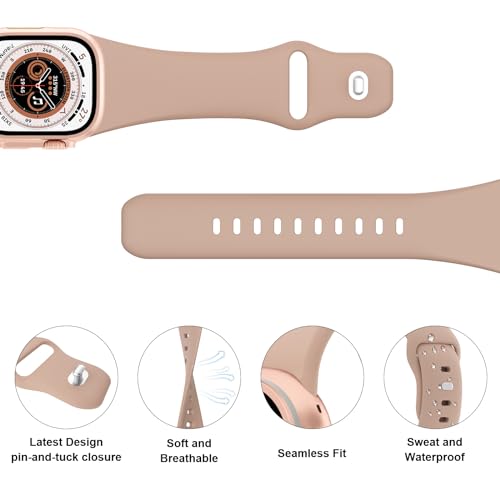 Pulseiras esportivas compatíveis com Apple Watch Series Ultra 10/9/8/7/6/5/4/3/2/1 SE de 38 mm, 40 m