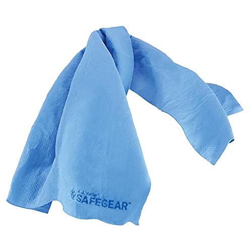 J. J. Keller SAFEGEAR Evaporative Cooling Towel 3-pk. with Storage Container - Made with Super Absorbent PVA Fabric, Machine Washable, Remains Active for Hours