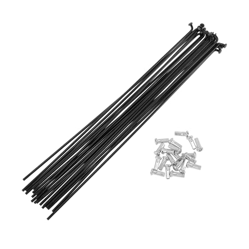 INFINAUTO 20 Set 12G Bicycle Spoke 249 mm Bike Wheel Spoke Carbon Steel Black