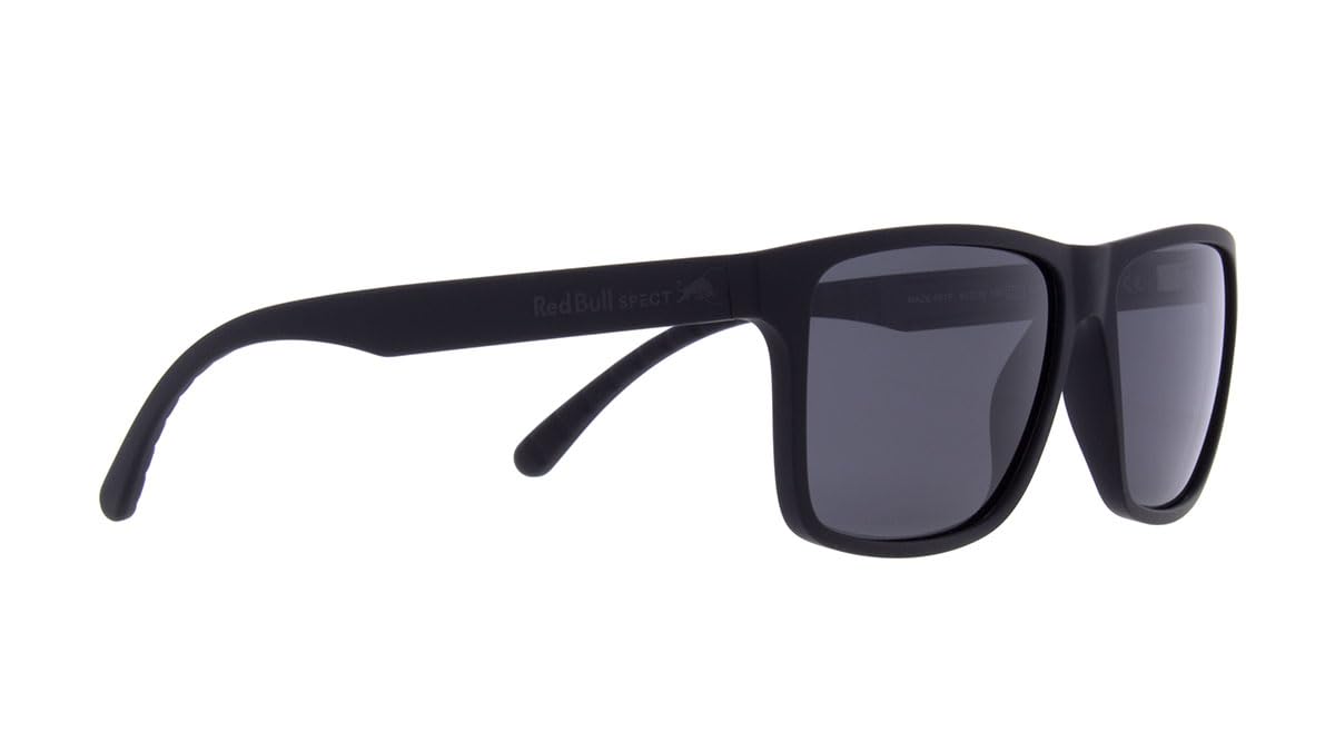 Red Bull Spect Eyewear Maze Gafas, Negro Mate Suave al Tacto, L Unisex Adulto