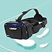 LVOERTUIG 3D VR Glasses VR Virtual Reality Headset Support 360Panorama Large Screen Anti-Bluelight Adjustable Pupil Distance Prevent Fatigue Goggles for Movies Games