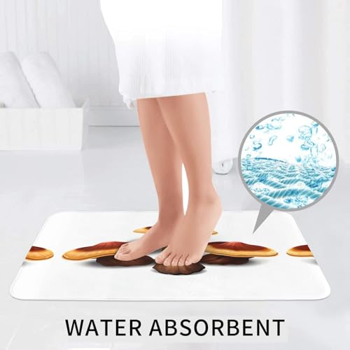 Tapis de salle de bain lot de 3 WHJSSF Ganoderma géométrique 61x40cm - 7