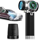 ブロワー 強力 洗車 Semtyait新登場【プロ監修・2600g超強推力・245m/s究極の爆風】ぶろわー エアダスター【ドイツ レッド•ドット賞受賞ブランド】 軽量小型ブロワー 無段階風量調整 24000mAh BMS高性能電池 充電式 電動エアダスター ブロワ用アクセサリ 低騒音 米軍規格LEDライト 大掃除/洗車/除雪/PC掃除/家具 車用・家庭用・業務・戸外用等 (シルバー・ブラック)